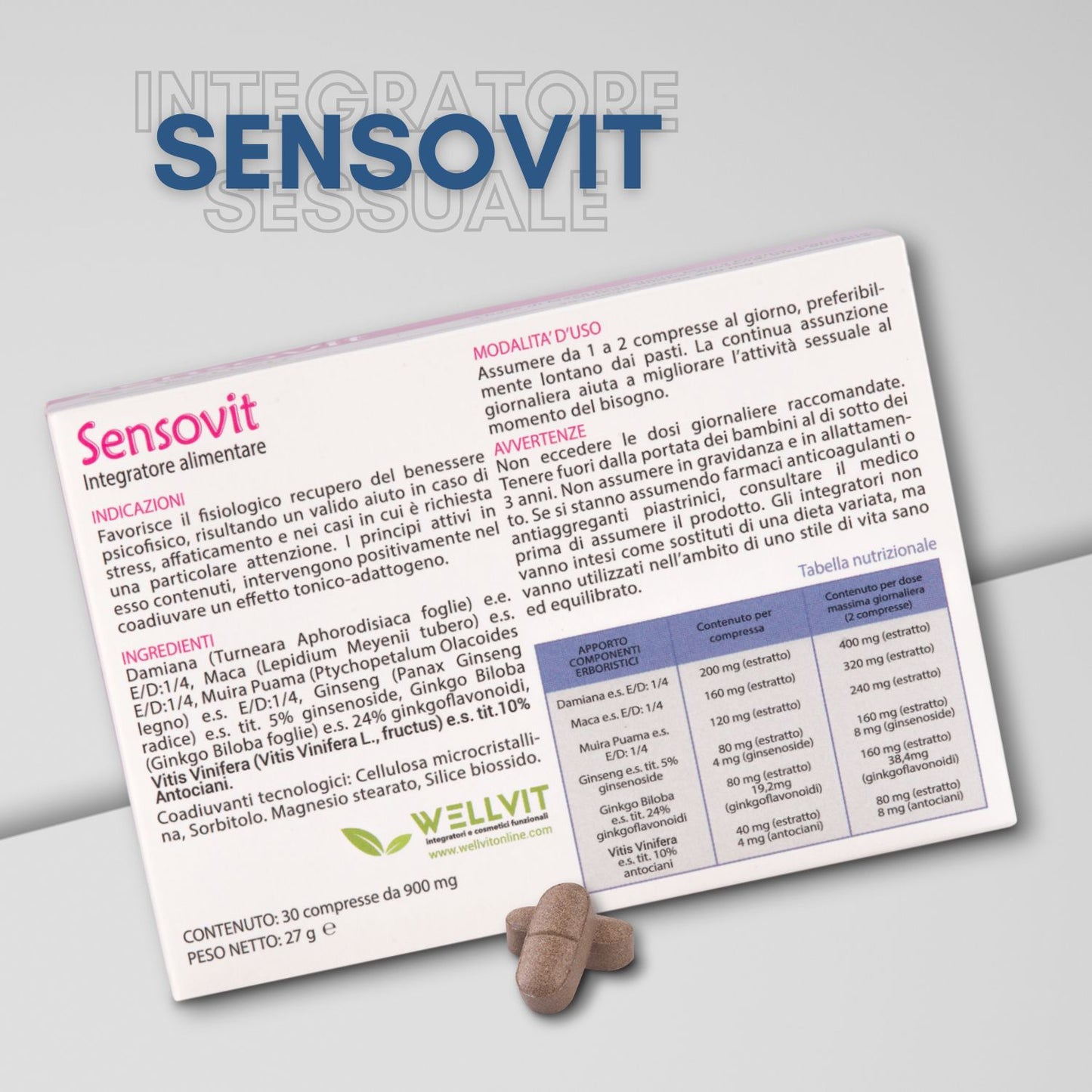 SENSOVIT - STIMOLANTE SESSUALE