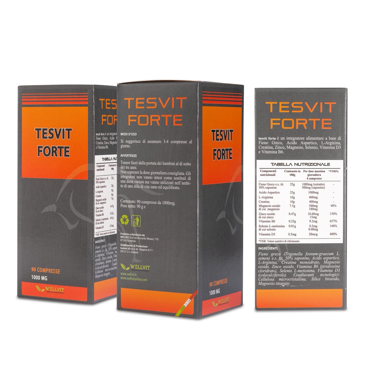 TESVIT FORTE - STIMOLANTE NATURALE DI TESTOSTERONE