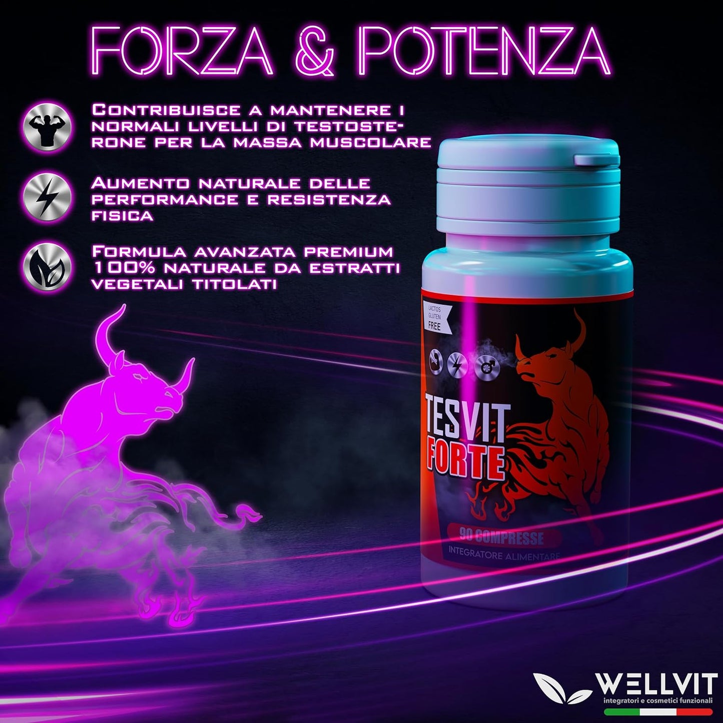 TESVIT FORTE - STIMOLANTE NATURALE DI TESTOSTERONE