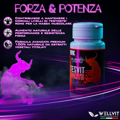 TESVIT FORTE - STIMOLANTE NATURALE DI TESTOSTERONE